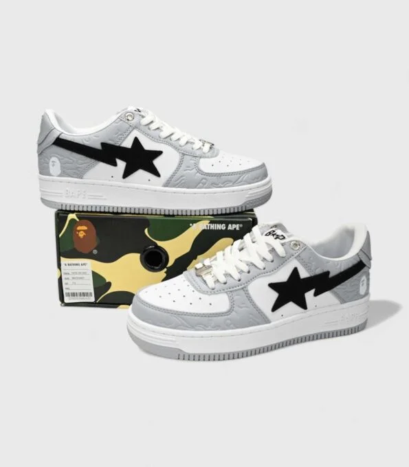 'Bape Sta Grey Embrossing'