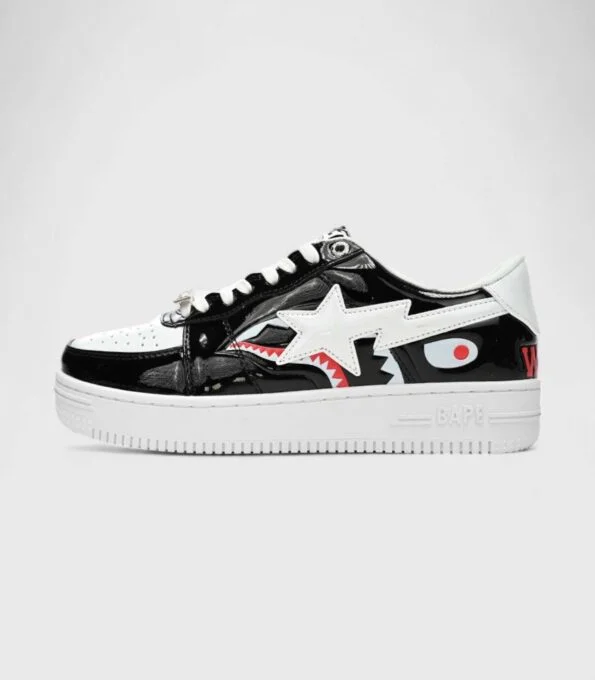 'Bape Sta Low Color Block Shark Black'