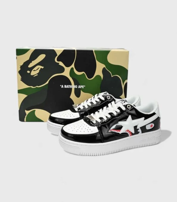 'Bape Sta Low Color Block Shark Black'