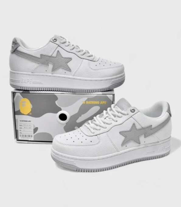 'Bape Sta White Grey'