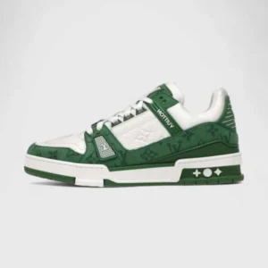 'Trainer Monogram Green Denim'