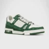 'Trainer Monogram Green Denim'