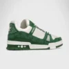 'Trainer Monogram Green Denim'