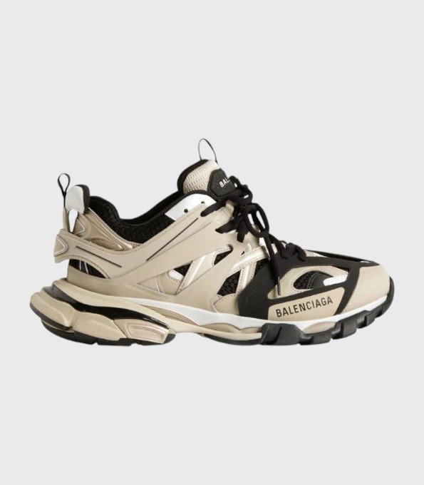'Track Lace Up Beige And Black'