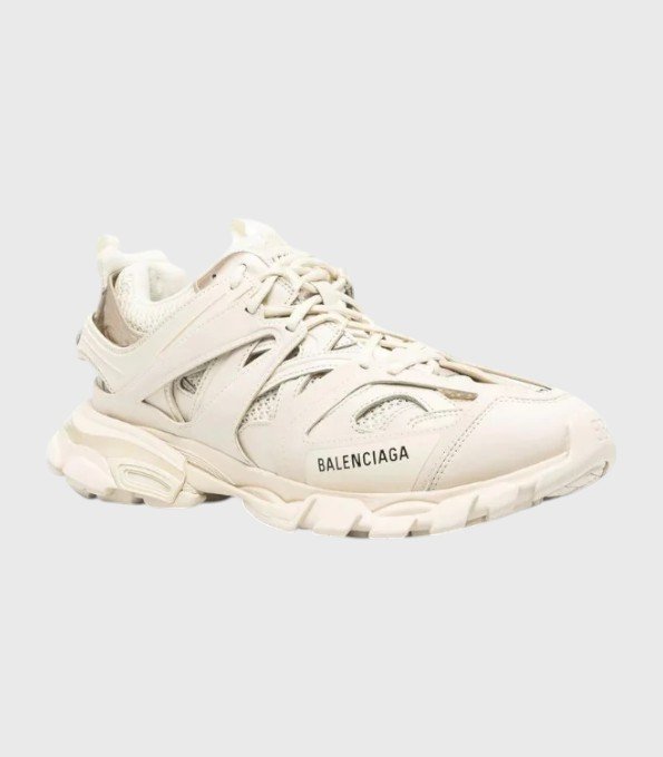 'Track Lace Up Low Top Cream'